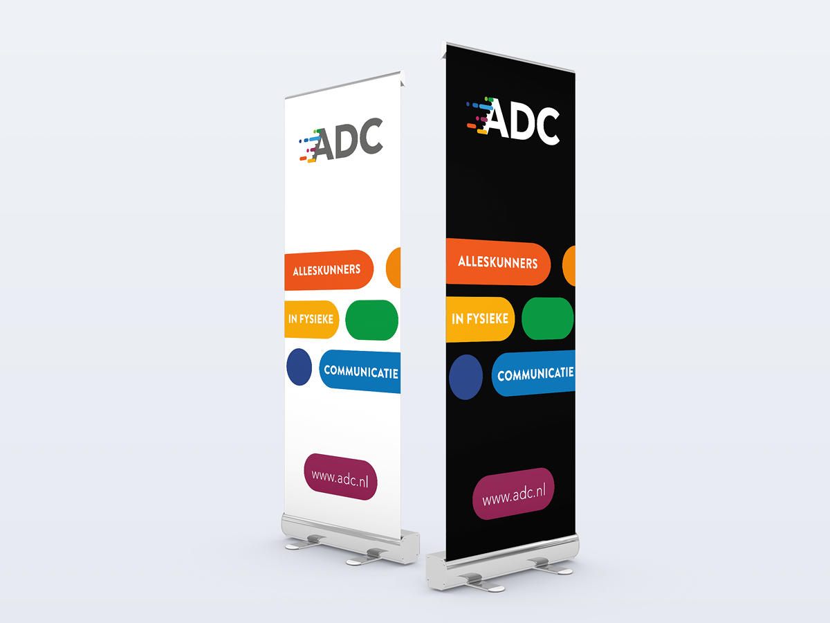 Roll-up banner bedrukken bij ADC